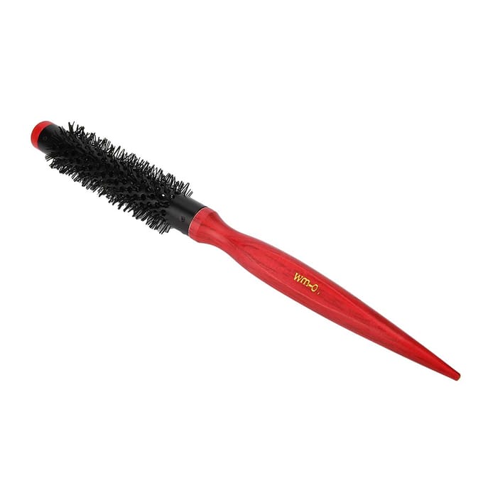 Mini Ronde Krullende Kam Haarborstel Kapper Hairstyle Haarstyling Schoonheidstools1# black