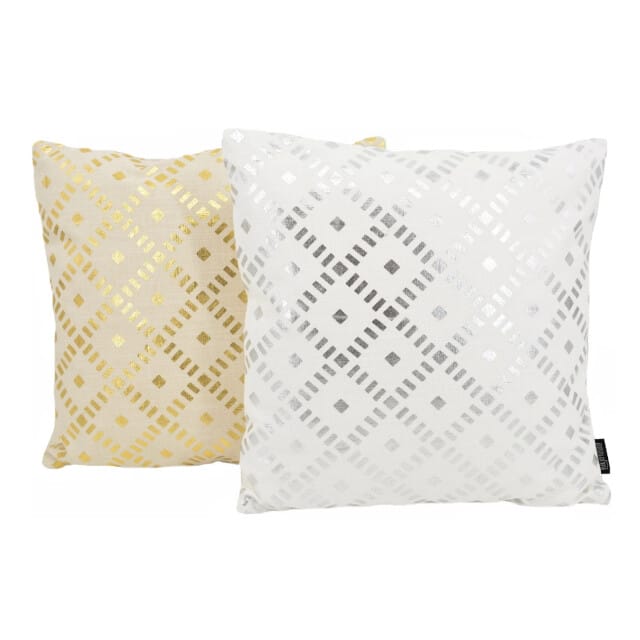 Gek op kussens! Sierkussen dido silver / white | 45 x 45 cm | katoen