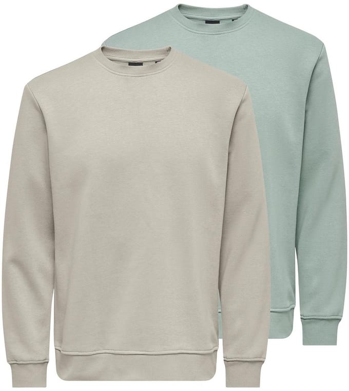 Only & Sons Heren sweatshirt 2 pack Connor