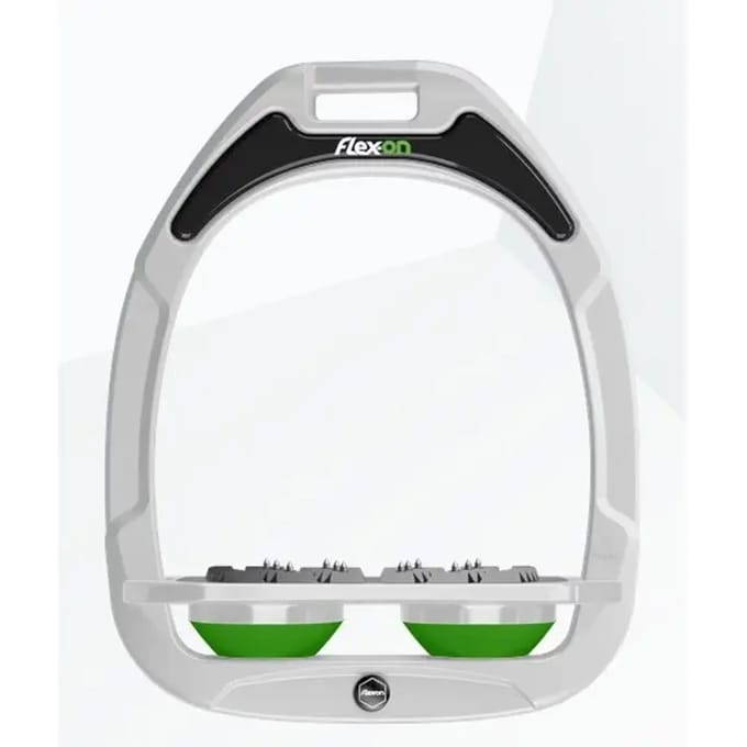 Platte Ultra Grip Beugels Wit/Grijs/Groen Flex-On Green Composite