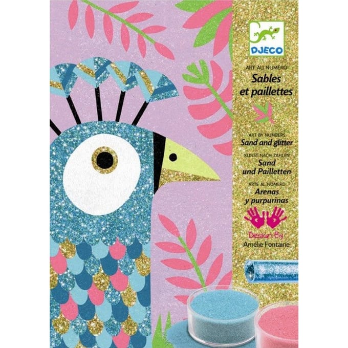 DJECO glitter zand vogels 7 jr+