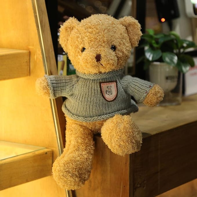 Sweatshirt Beer Trui Beer Pluche Speelgoed Kleding Teddybeer Pop 30cm brown
