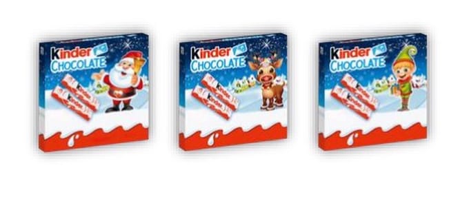 Kinder Chocolade Melkchocoladereep met melkvulling 50 g (4 stukken)