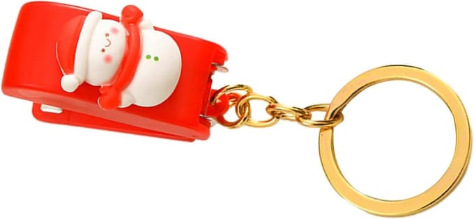Mini Nietmachine - Compacte nietmachine Draagbare nietmachine - Papier binden - Sneeuwman ontwerp - 4 x 3 x 2 cm