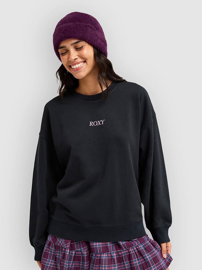 Roxy Lineup Sweatshirt Zwart S Vrouw