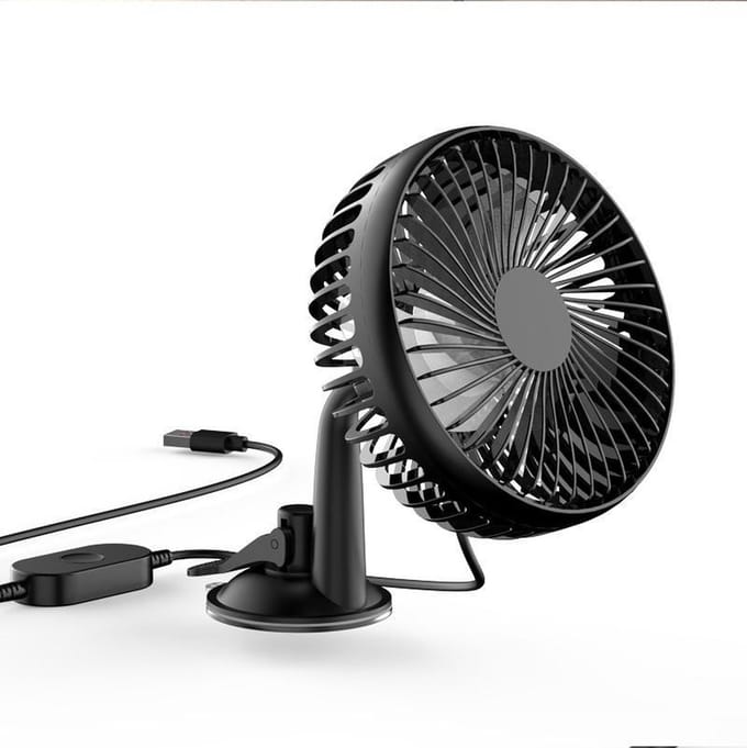 USB ventilator met zuignap
