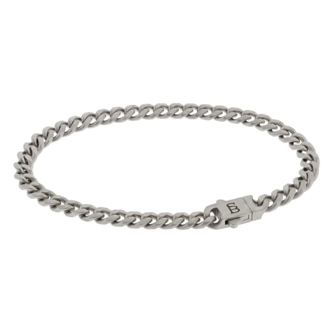 STEEL & BARNETT - Schakelarmband Heren - Svelte Stephen - Grijs - Maat L
