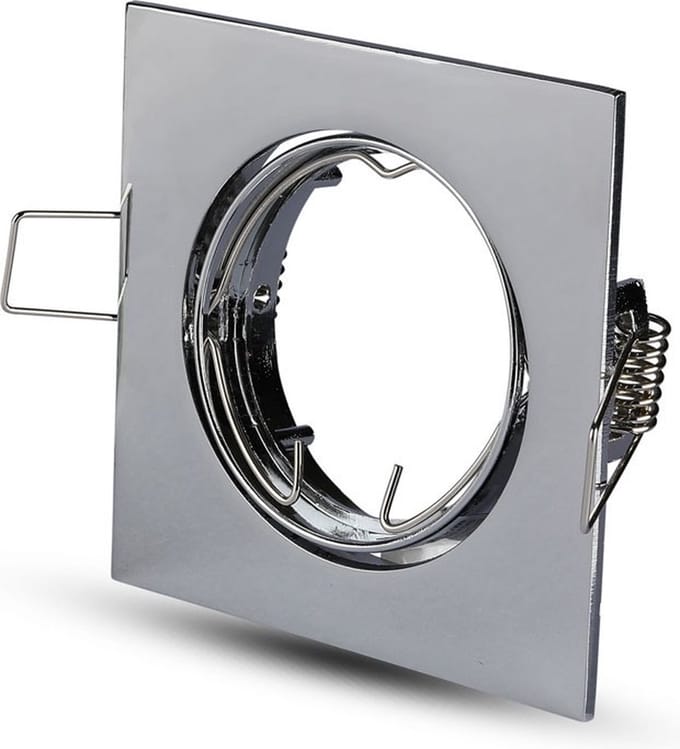 V-TAC VT-779-CH-SQ LED Inbouwspot - GU10 - IP20 - Chroom