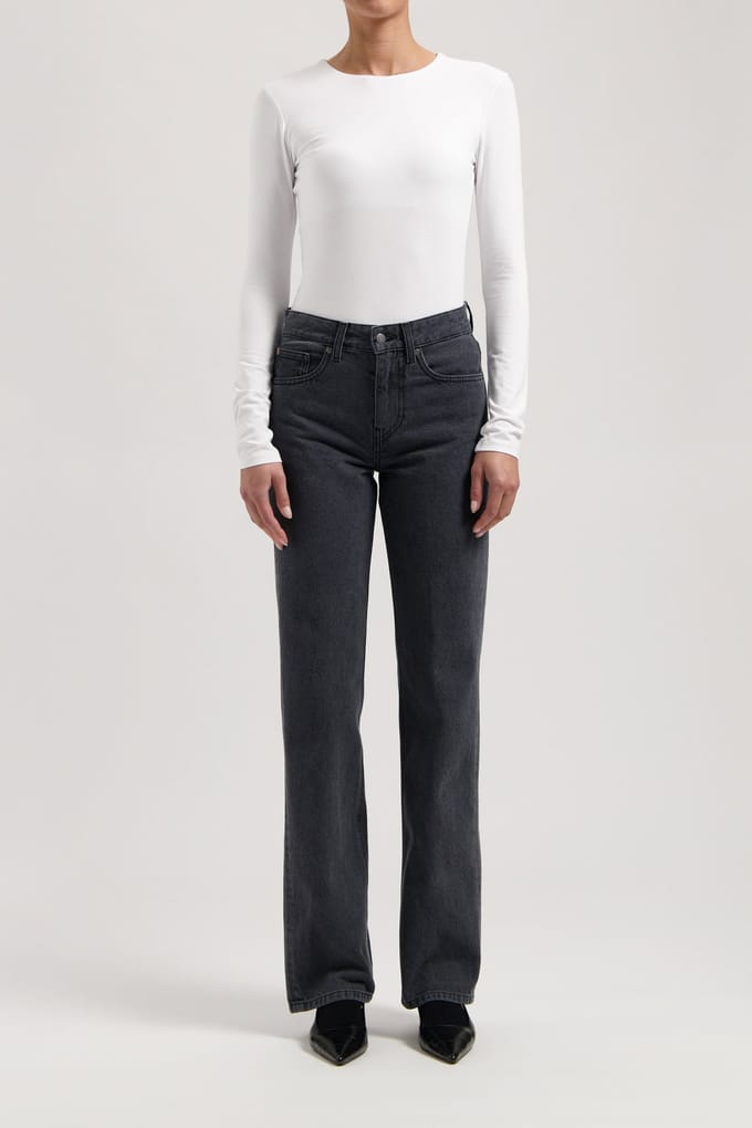 Mud Jeans Jamie Mid Loose Used Black Taglia: W31L30 | Jeans Outlet | Donna | Nero
