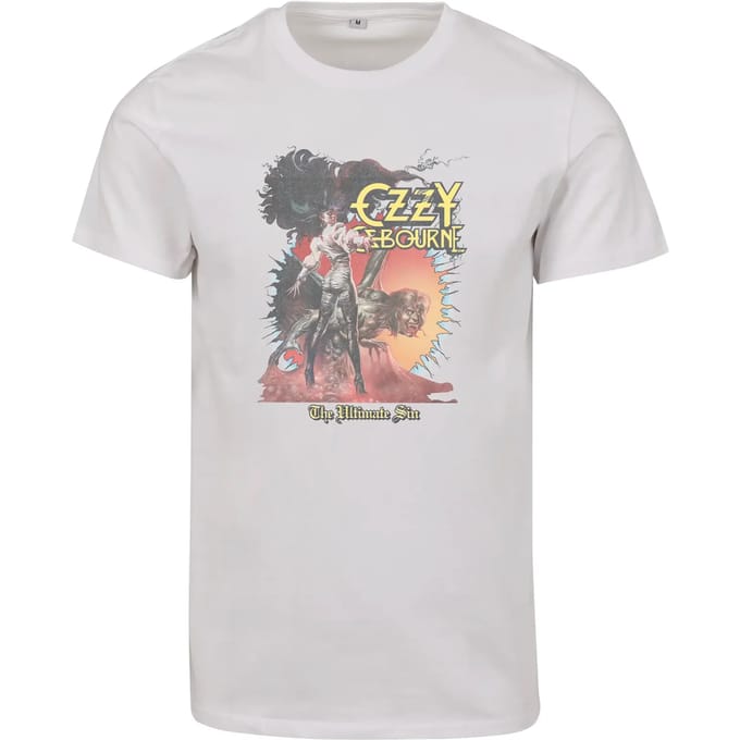 Urban Classics Heren Tshirt -XS- Ultimate Sunburst Wit