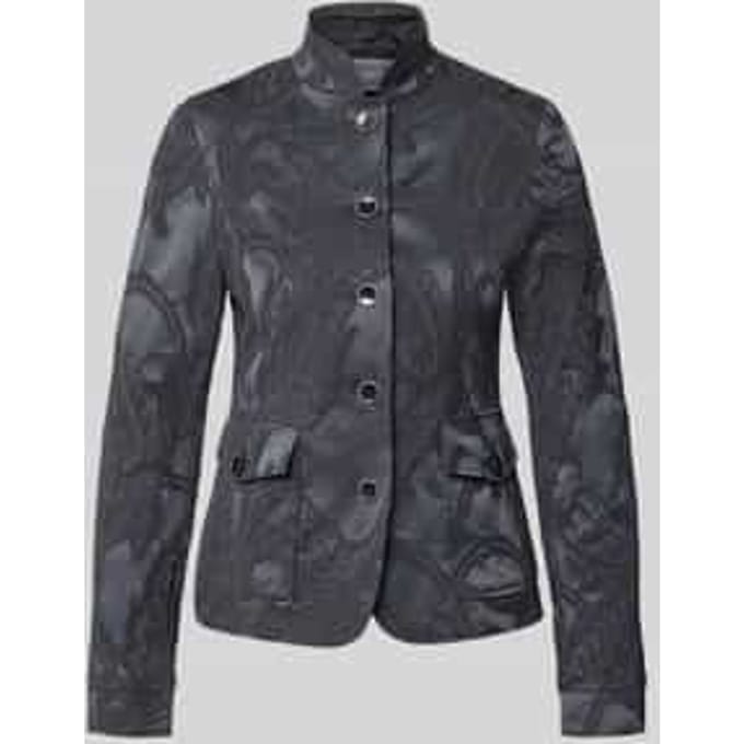 Slim fit blazer van katoenmix