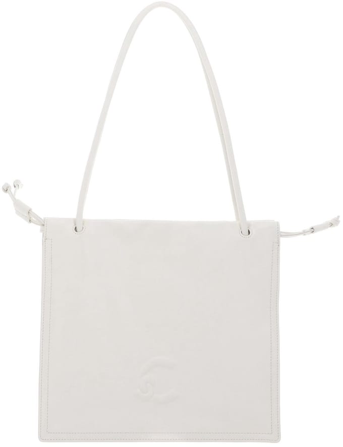 COCCINELLE Leren schoudertas Dulse Handbag Pearl crème