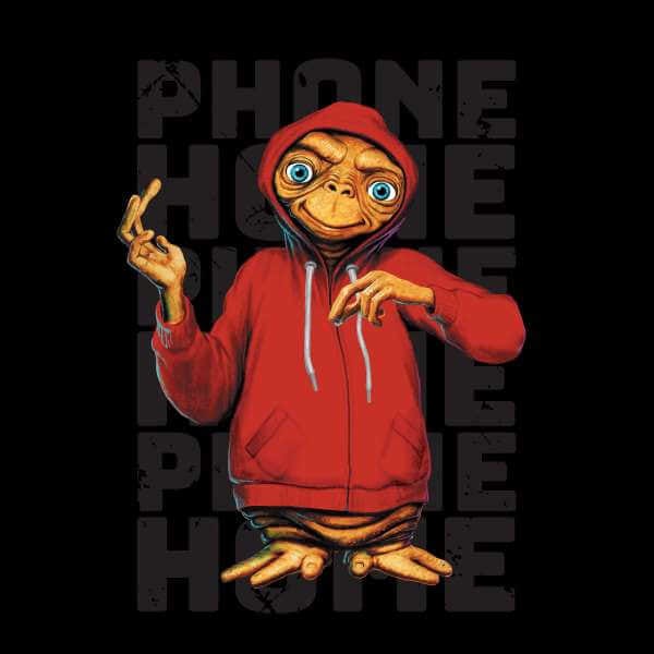 E.T. Phone Home met Vest Trui - Zwart - M
