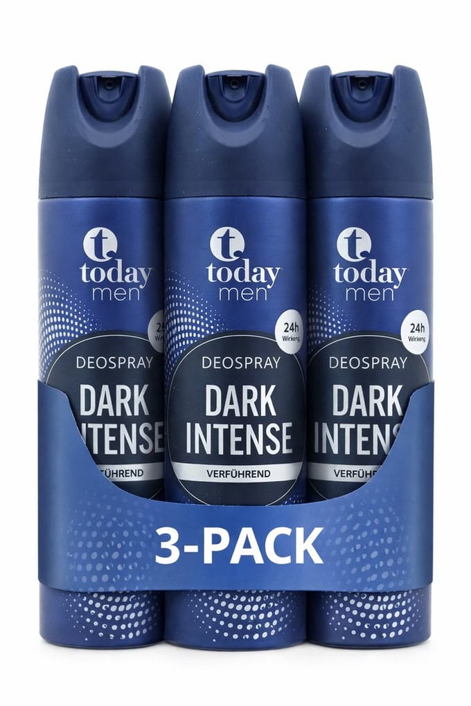 Today Deospray Dark Intense – 200 ml – 3-pack