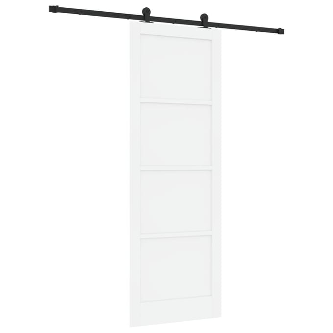 vidaXL - Schuifdeur - ORKDAL - 83 - x - 232 - cm - Massief - grenenhout - Wit
