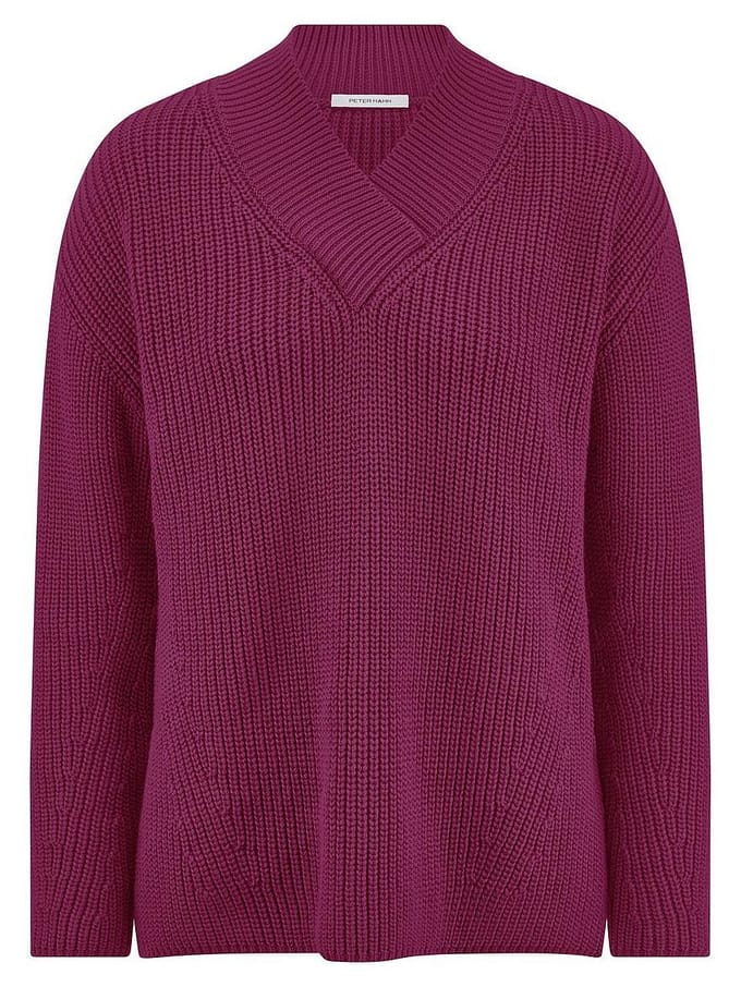 Trui V-hals Van Peter Hahn pink