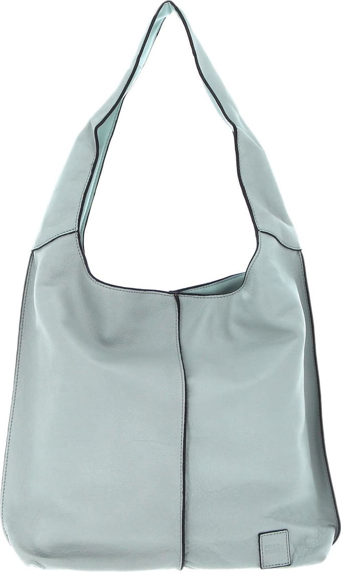 FREDsBRUDER Leren Schoudertas FB 100 IV Shoulderbag Sky Blue Lichtblauw