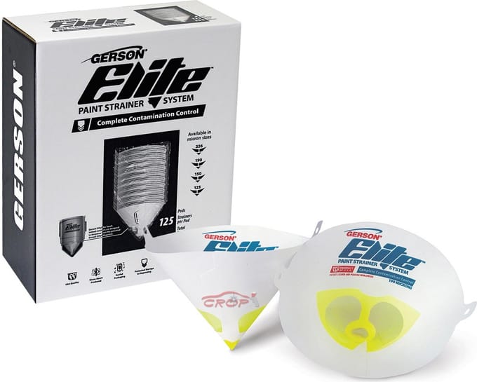 GERSON Elite Nylon Verfzeefjes 190 micron - Fijn Geel - 125 stuks