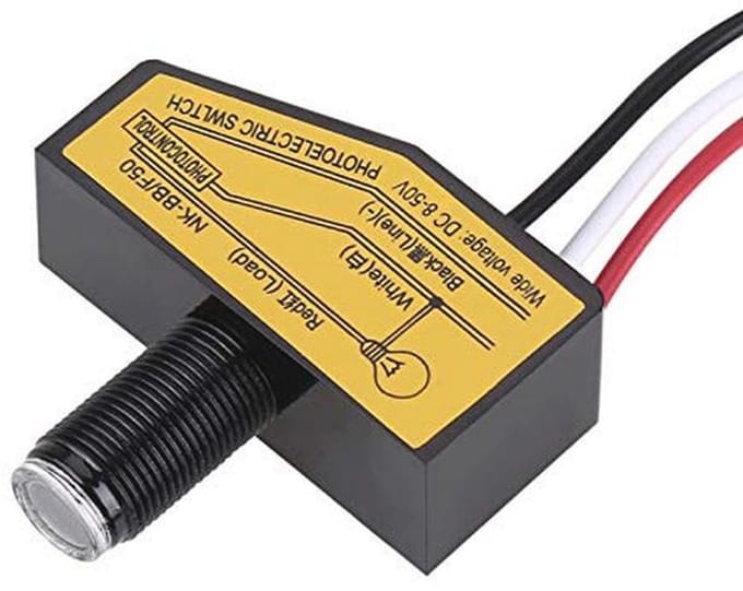 Mini Lichtschakelsensor voor Energiebesparing - 12V tot 50VDC