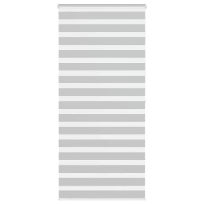 vidaXL - Zebra - rolgordijn - 110x200 - cm - stofbreedte - 105,9 - cm - lichtgrijs