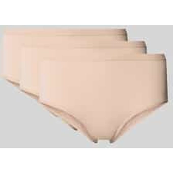 Slip met labelprint, model 'GO DAILY' in een set van 3 stuks