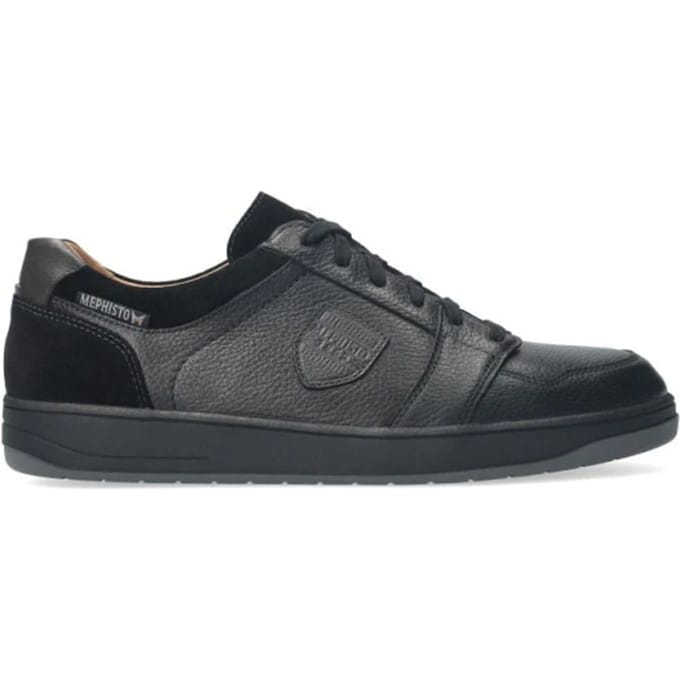Mephisto Hugh - heren sneaker - Zwart - maat 40.5 (EU) 7 (UK)