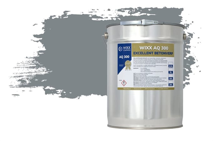 Wixx AQ 300 Excellent Betonverf - 20L - RAL 7046 | Telegrijs 2