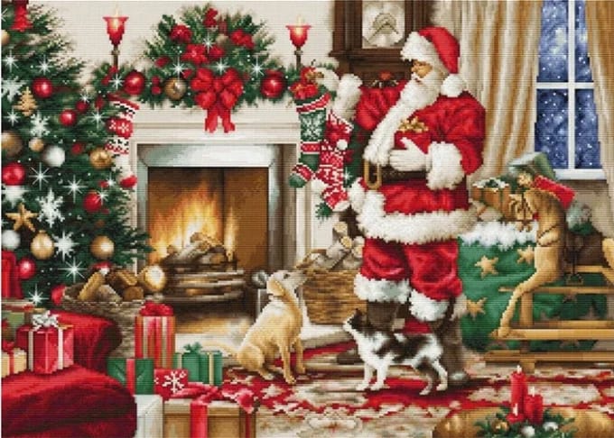 Borduurpakket Luca-S - Santa Interior - De kerstman zijn interieur - BU5100