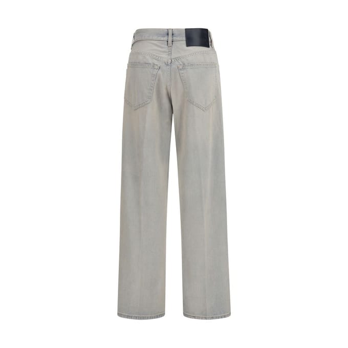 Haikure Blauwe Katoenen Relaxed Fit Jeans