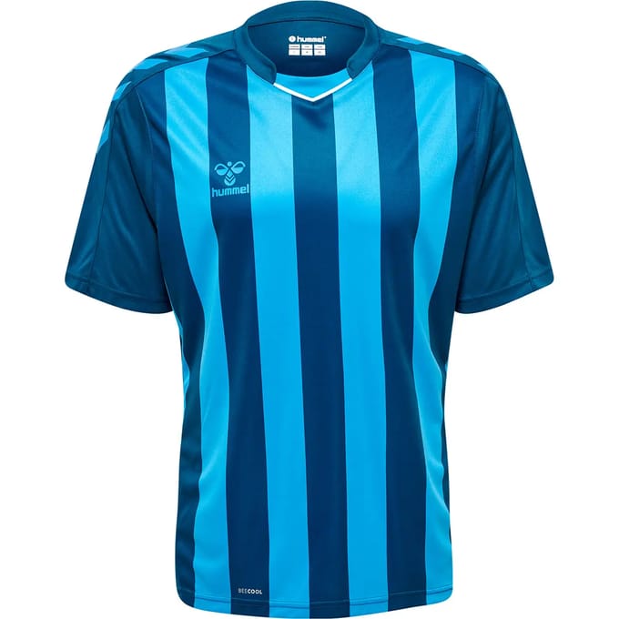 Hummel sportshirt Hmlcore Xk Striped Jersey S/S 211458
