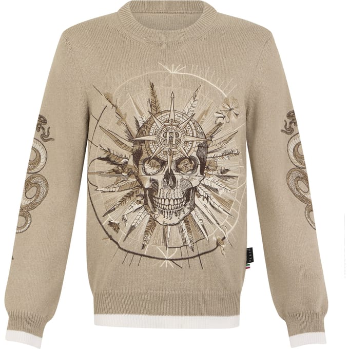 Round Neck Pullover Tattoo