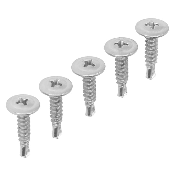 100 stuks Zelfborende schroef Kruiskop Ronde Ringkop RVS Bevestigingsmiddel Accessoire Set Kit