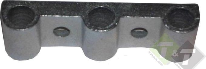 Zijwandhouder 3 gaats, 122mm lang