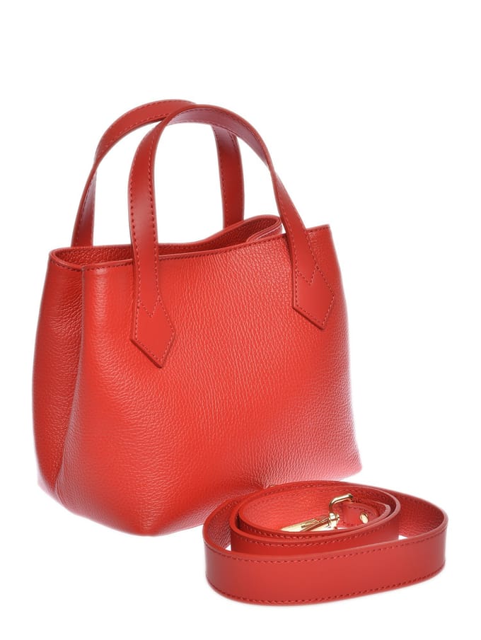 Luisa Vannini Rood Rundleer Tas