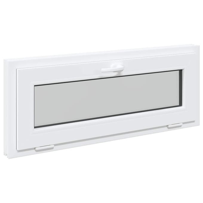 vidaXL - Kleur - binnenkant - kelderraam - Wit - RISOR - 100 - x - 40 - cm