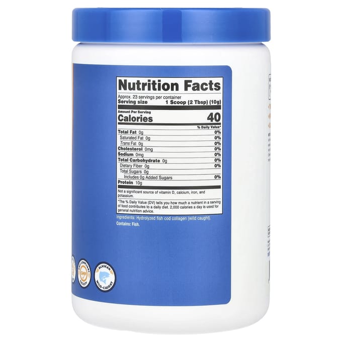 Nutricost, Collagène marin, sans saveur, 230 g (227g)