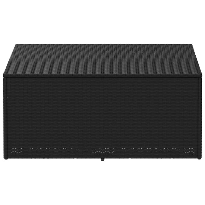 vidaXL - Tuinbox - Zwart - 110x50x58 - cm - Poly - Rattan