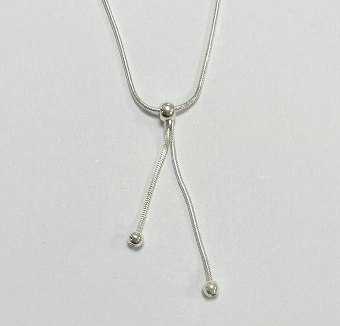 Ketting - Ronde hangertjes - Feestelijk en sierlijk - 32 + 5 Centimeter, verstelbaar - Damesdingetjes