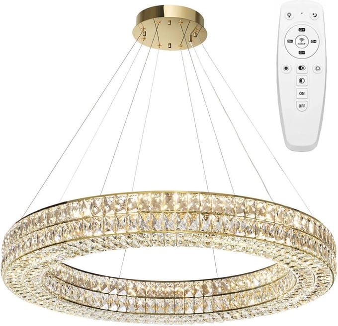 Toolight Led App1569-Cp Hanglamp Goud 80X80X90Cm