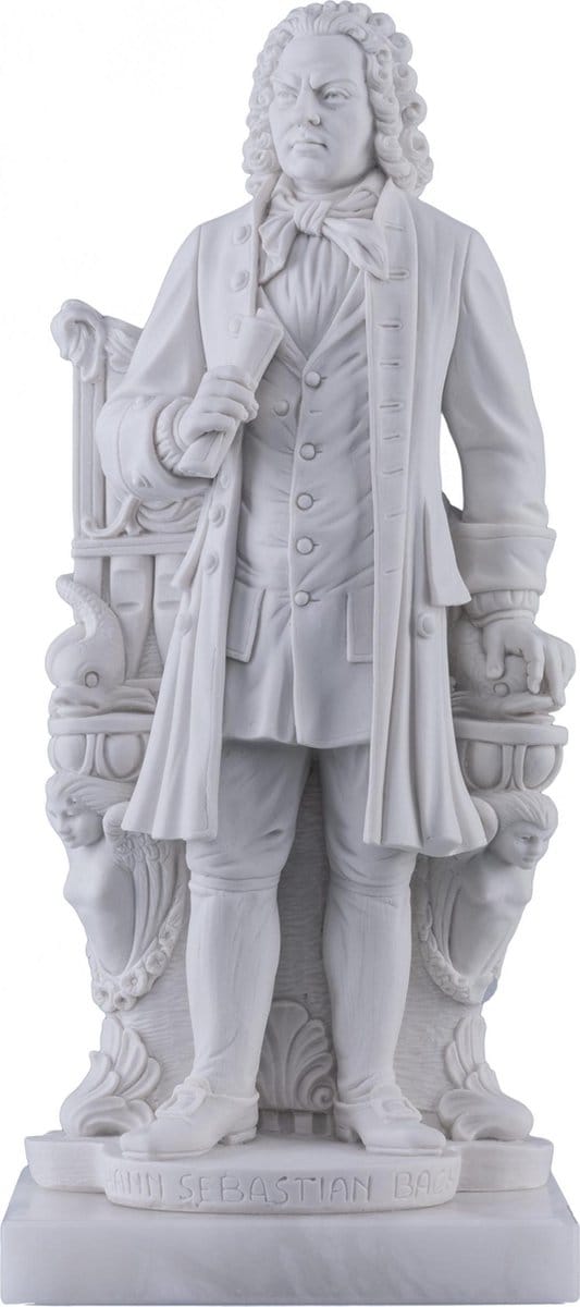 Music Gifts - Albast borstbeeld J.S. Bach 27 cm