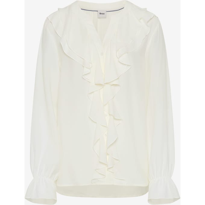 Brax Dames Blouse  Style VIVE soft ecru, crèmewit, maat 36