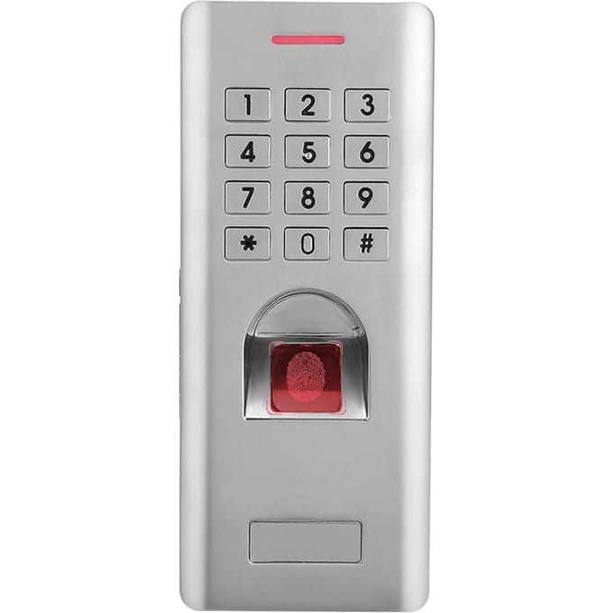IP66 Waterdichte Biometrische Vingerafdruk Wachtwoord Toegangscontrole Machine Wiegand 26 Deur Controller white