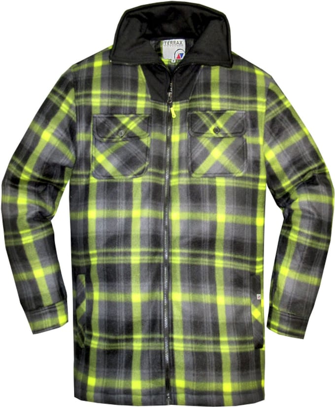 Terrax Thermohemd 10641 - 1048 Zwart/Lime - 3XL