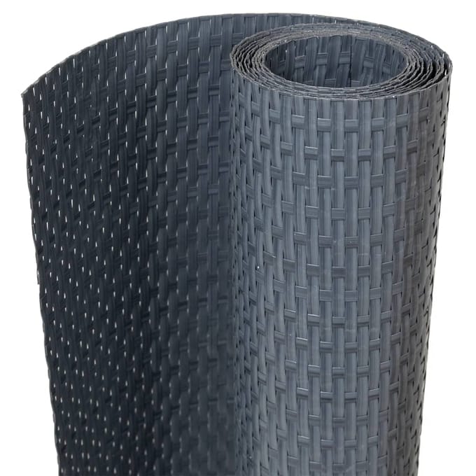 vidaXL - Balkonscherm - 500x100 - cm - poly - rattan - antracietkleurig