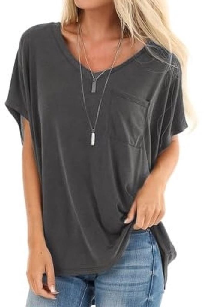 Zomer T-shirt - Dames - Grijs - Maat S - Lichtgewicht - Comfortabel