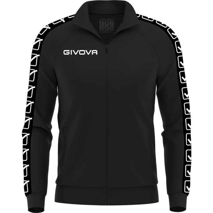 Gebreid trainingsjas met bandjes Givova