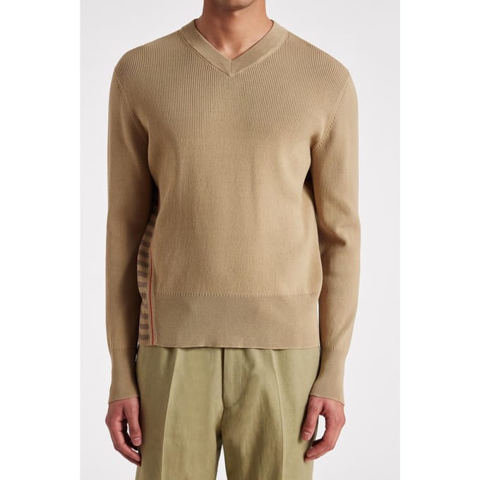 Paul Smith Sweater V Neck Light Beige Taglia: XL | Maglioni a maglia Outlet | Uomo | Marrone
