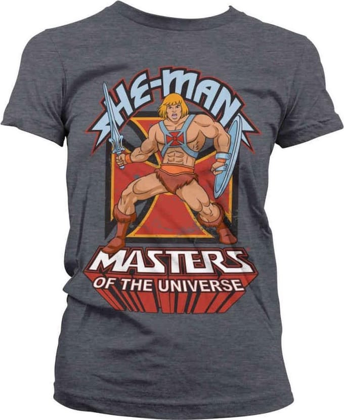 Masters Of The Universe Dames Tshirt -S- He-Man Grijs