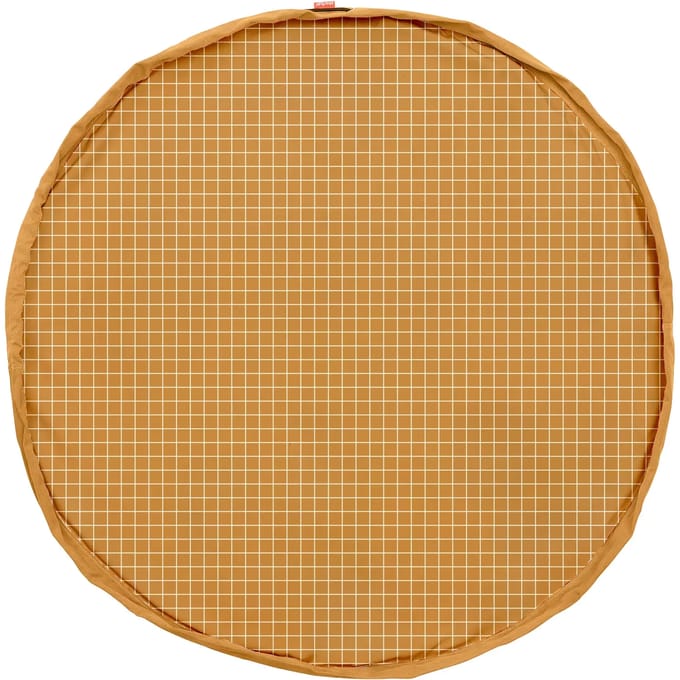 Speelkleed en opbergzak Play&Go Organic Mustard Grid