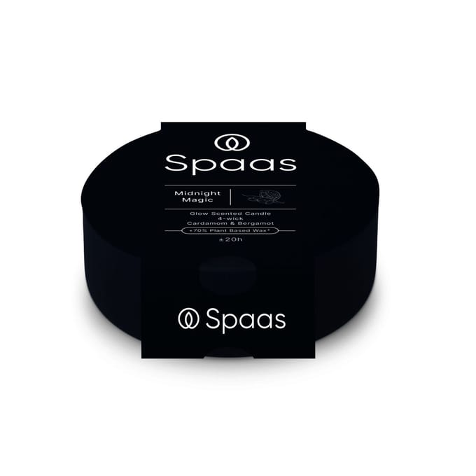 Spaas - Geurkaars - Midnight Magic - 4-lonten - 20 uur brandtijd
